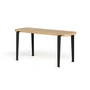 TipToe - LOU bench, 90 x 30 cm, oak / graphite black