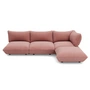 Fatboy - Sumo Corner sofa right, soft pink (corduroy)