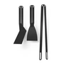 höfats - Barbecue cutlery set (3-piece), black