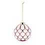 Alessi - Delight Christmas tree bauble 8, white / red / gold