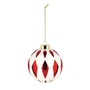 Alessi - Delight Christmas tree bauble 6, white / red / gold