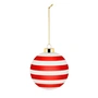 Alessi - Delight Christmas tree bauble 4, white / red / gold