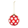 Alessi - Delight Christmas tree bauble 3, white / red / gold