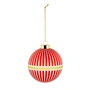 Alessi - Delight Christmas tree bauble 2, white / red / gold