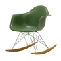 Vitra - Eames Plastic Armchair RAR RE, yellowish maple / chrome / forest