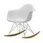 Vitra - Eames Plastic Armchair RAR RE, yellowish maple / chrome / cotton white