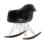 Vitra - Eames Plastic Armchair RAR RE, dark maple / chrome / deep black