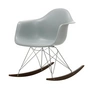 Vitra - Eames Plastic Armchair RAR RE, dark maple / chrome / light gray