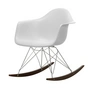 Vitra - Eames Plastic Armchair RAR RE, dark maple / chrome / cotton white