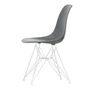 Vitra - Eames Plastic Side Chair DSR RE, white / granite gray (white felt glides)