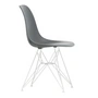 Vitra - Eames Plastic Side Chair DSR RE, white / granite gray (white felt glides)