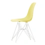 Vitra - Eames Plastic Side Chair DSR RE, white / citron (white felt glides)