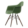 Vitra - Eames Plastic Armchair DAW RE, dark maple / forest (felt glides basic dark)