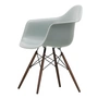 Vitra - Eames Plastic Armchair DAW RE, dark maple / light gray (felt glides basic dark)