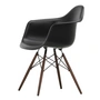 Vitra - Eames Plastic Armchair DAW RE, dark maple / deep black (basic dark felt glides)