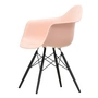 Vitra - Eames Plastic Armchair DAW RE, black maple / soft pink (basic dark felt glides)