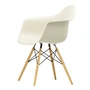 Vitra - Eames Plastic Armchair DAW RE, ash honey-colored / pebble (felt glides basic dark)