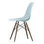 Vitra - Eames Plastic Side Chair DSW RE, dark maple / ice gray (felt glides basic dark)