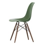 Vitra - Eames Plastic Side Chair DSW RE, dark maple / forest (felt glides basic dark)