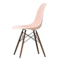 Vitra - Eames Plastic Side Chair DSW RE, dark maple / soft pink (basic dark felt glides)