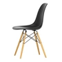 Vitra - Eames Plastic Side Chair DSW RE, yellowish maple / deep black (black felt glides)