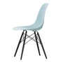 Vitra - Eames Plastic Side Chair DSW RE, maple black / ice gray (felt glides basic dark)