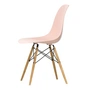Vitra - Eames Plastic Side Chair DSW RE, honey-colored ash / pale pink (basic dark felt glides)