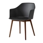& Tradition - Rely Armchair HW76, walnut lacquered / black