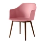 & Tradition - Rely Armchair HW76, walnut lacquered / soft pink