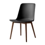 & Tradition - Rely Side Chair HW71, walnut lacquered / black