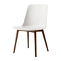 & Tradition - Rely Side Chair HW71, walnut lacquered / white
