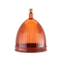 Kartell - La Coupole Tray with bell, amber / brick red