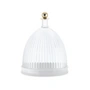 Kartell - La Coupole Tray with bell, transparent / white