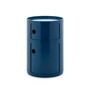 Kartell - New Big Componibili 2 Container, H 61.5 cm, blue
