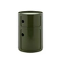 Kartell - New Big Componibili 2 container, H 61.5 cm, green