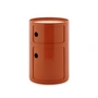 Kartell - New Big Componibili 2 Container, H 61.5 cm, orange