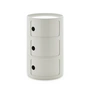 Kartell - New Big Componibili 3 container, h 69.5 cm, white