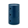 Kartell - New Big Componibili 3 Container, H 69.5 cm, blue