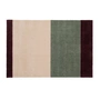 tica copenhagen - Stripes Horizontal Runner, 60 x 90 cm, green / ivory / bordeaux