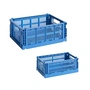 HAY - Colour Crate Basket M + S, electric blue, recycled