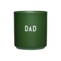 Design Letters - AJ Favourite Porcelain mug, dad / green