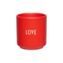 Design Letters - Porcelain mini mug, Love / red