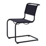 Thonet - S 33 V chair, deep black / deep (fabric Rohi Cento)
