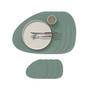 Lind DNA - Gift set Curve L, Nupo pastel green (4 placemats + 4 glass coasters)