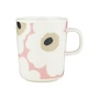 Marimekko - Oiva Unikko Mug with handle 250 ml, off white / pink / sand / charcoal