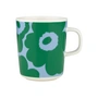 Marimekko - Oiva Unikko Mug with handle 250 ml, white / green / light blue