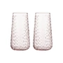 Marimekko - Syksy Glass, long 180 ml, light pink (set of 2)
