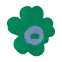 Marimekko - Unikko bath mat, 73 x 74 cm, green / light blue