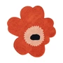 Marimekko - Unikko bath mat, 73 x 74 cm, orange red / powder / charcoal