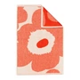 Marimekko - Unikko Guest towel, 32 x 50 cm, off white / orange red